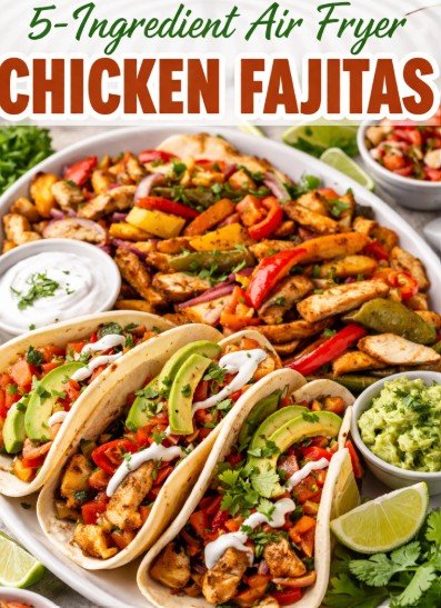 air fryer chicken fajitas