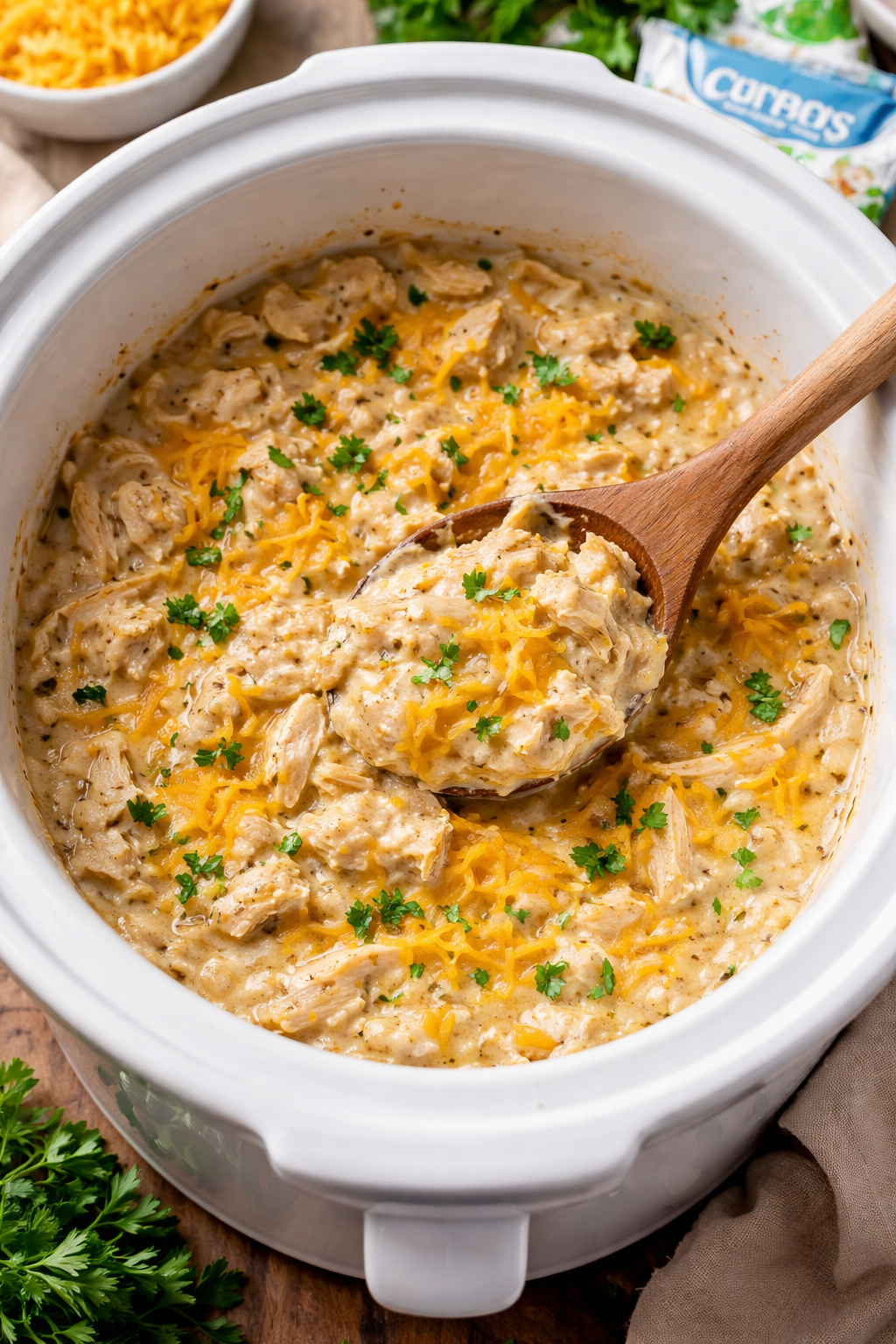 Slow Cooker Creamy Ranch Chicken