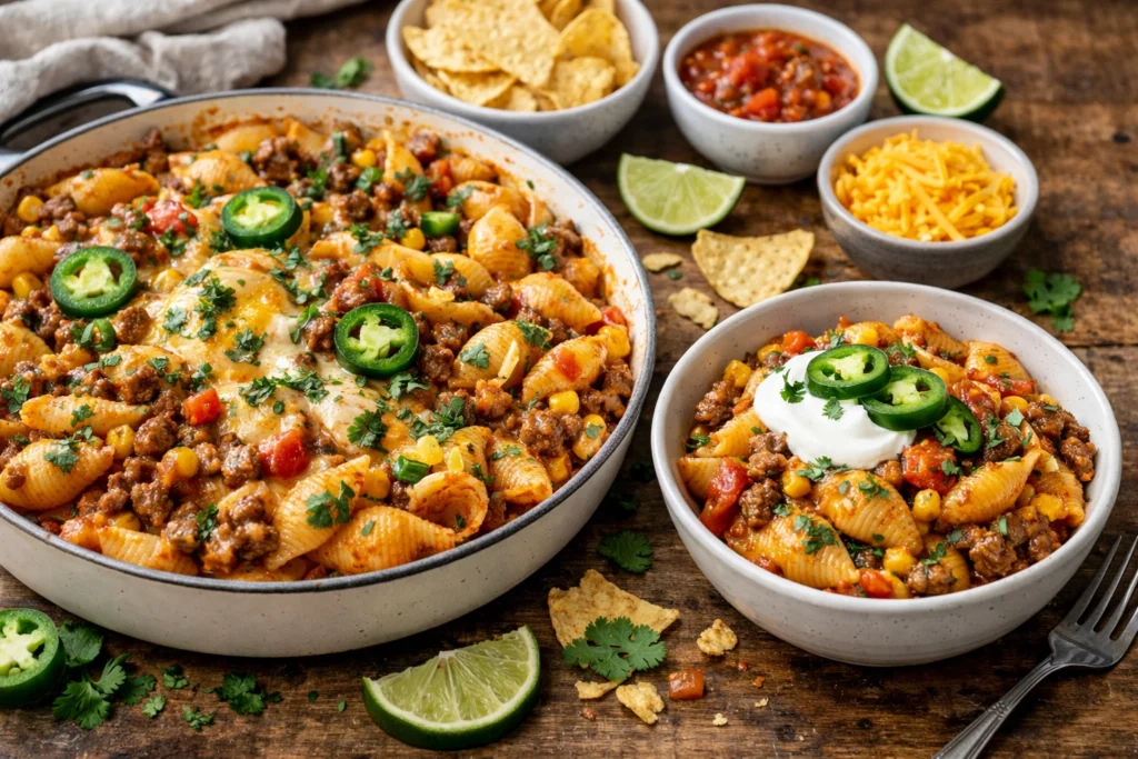 Easy Weeknight Dinners: 5-Ingredient Taco Pasta jxuqpxsldsm