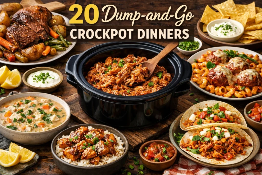 20 Dump-and-Go Crockpot Dinners mooglt3pnzf