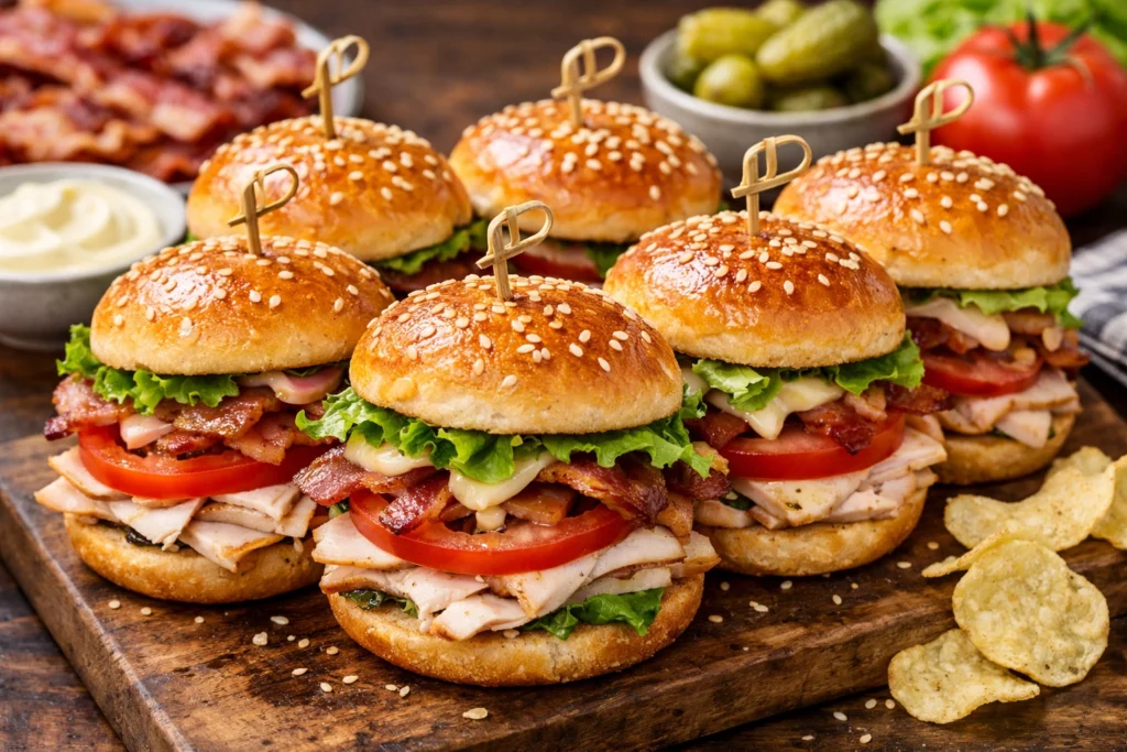Easy Weeknight Dinners: 5-Ingredient Turkey Club Sliders smk8 iw7wnw